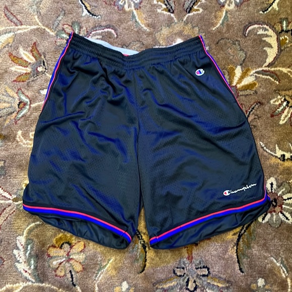 Champion Shorts Champion Mens Mesh Basketball Shorts Black Size